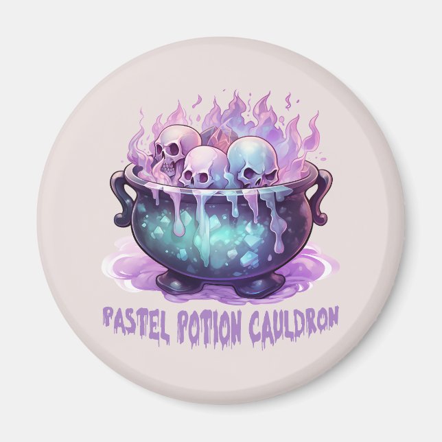 Imán Pastel Potion Cauldron (Frente)
