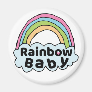 Imán Pastel Rainbow Baby Birth Blessing Birth Miracle