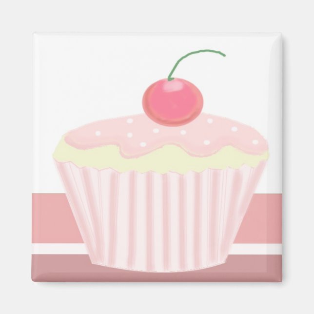 Imán Pastel rosa dulce (Frente)