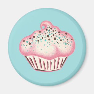 Imán Pastel rosa Panadería Cocina Magnet