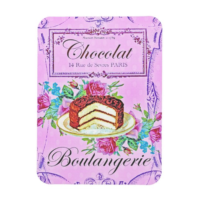 Imán Pastelería de chocolate victoriana (Vertical)