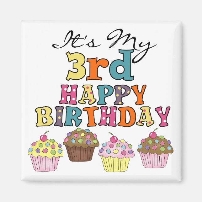 Imán Pasteles de bonito Tercer Camisetas y Regalos de C (Frente)