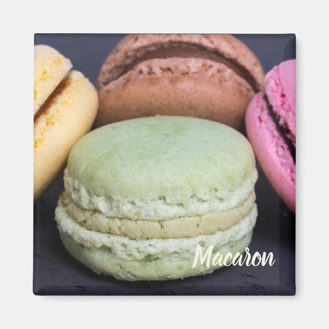 Imán Pasteles de Macaron para regalo dulce (Frente)