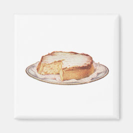 Imán Pasteles de queso de época postre dulce