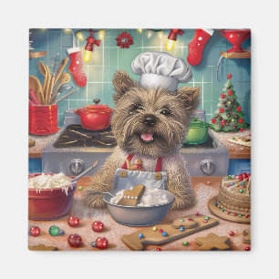 Imán Pastelitos Navideños con Cairn Terrier: Navidades 