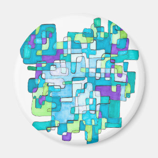 Imán Pastellfarbene Endlose Quadratische Gelassenheit 