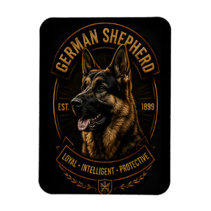 Imán Pastor Alemán Leal Inteligente Perro Protector