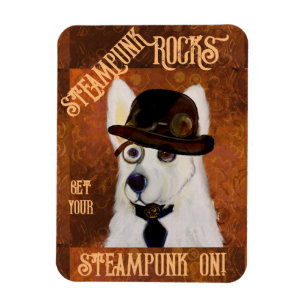 Imán Pastor Alemán Steampunk       