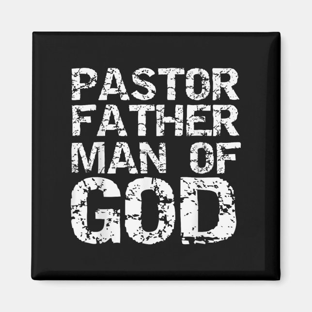 Imán Pastor Appreciation Gift For Dads Pastor Father Ma (Frente)