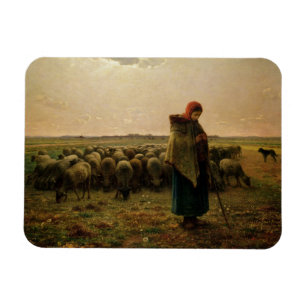 Imán Pastora con su rebaño, 1863