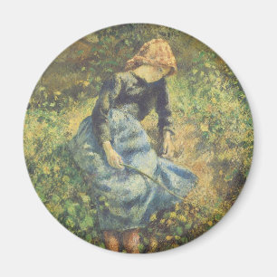 Imán Pastora por Camille Pissarro, Arte Antiguo Fino