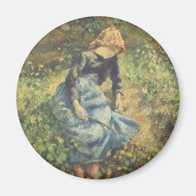 Imán Pastores de Camille Pissarro, Bella Artes de la ép (Frente)