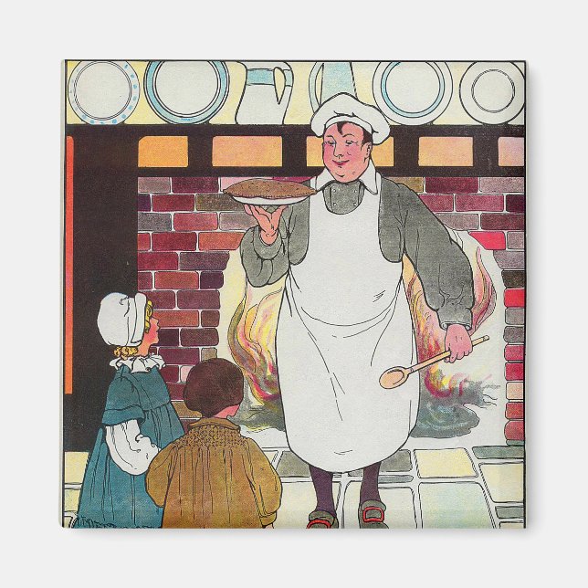 Imán Pat-a-cake, pat-a-cake, hombre de Baker (Frente)