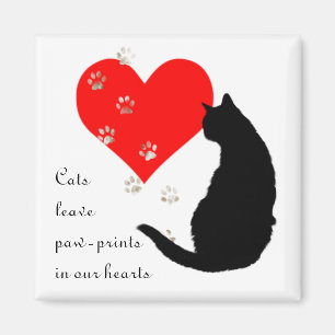 Imán Pata-Impresiones de la licencia de los gatos en