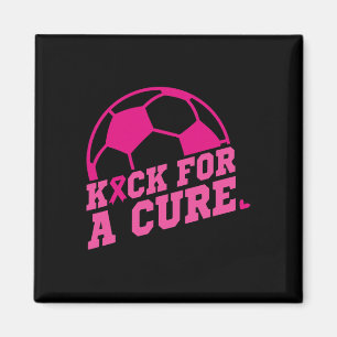 Imán Patada Por Una Cura Fútbol Pin de Concientización 