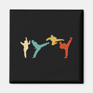 Imán Patadas de Taekwondo Artes Marciales Coreanos Retr