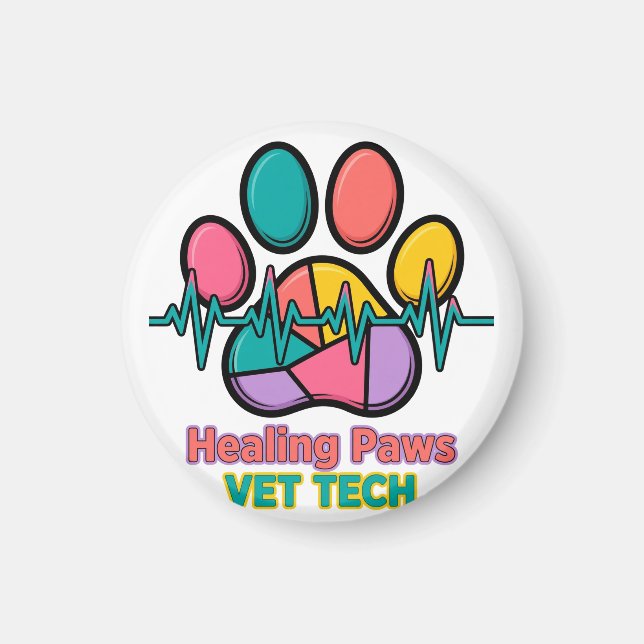 Imán Patas Curativas Vet Tech Magnet (Frente)