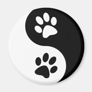 Imán Patas del perro de Yin Yang