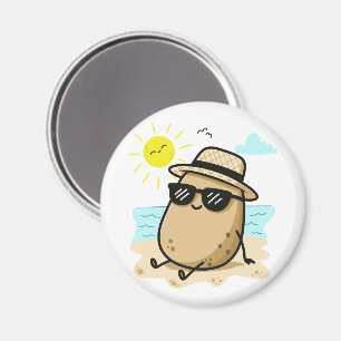 Imán Patata En La Playa Vibraciones De Verano