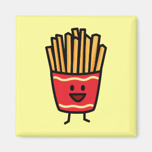 Imán Patatas fritas felices