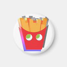 Patatas Fritas Modernas Divertidas Simples Rojas y