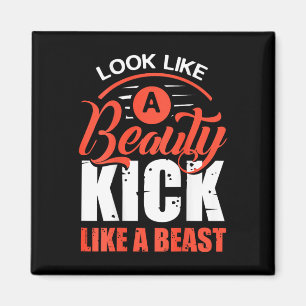 Imán Patea Como Una Bestia, Camiseta de Kickboxing, Cam