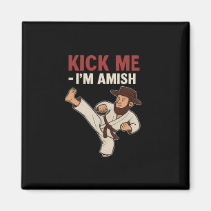 Imán Patéame Im Amish Karate Spin Kick Graphic