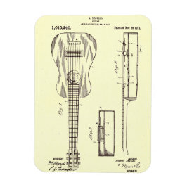 Imán Patente de guitarra acústica vintage de 1911