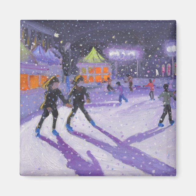 Imán Patinadores nocturnos Derby 2014 (Frente)