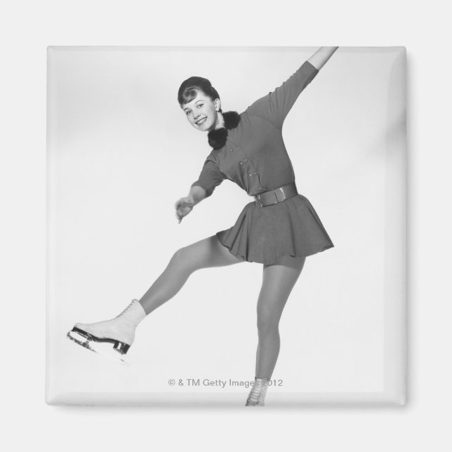 Imán Patinaje artístico femenino (Frente)