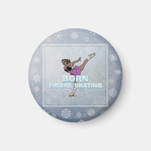 Imán PATINAJE ARTÍSTICO SOBRE HIELO Nacido (Frente)