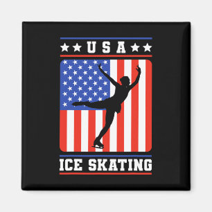 Imán Patinaje Hielo Ice De Estados Unidos