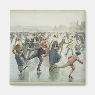 Imán Patinaje, publicado por L. Prang y Co.