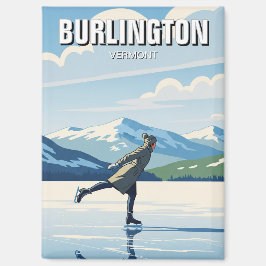 Imán Patinaje sobre hielo en Burlington Vermont Travel