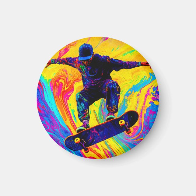 Imán Patinar a través de colores (Frente)