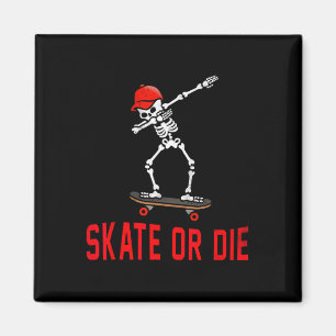 Imán Patinar O Morir Dabbing Esqueleto Monopatín Patina