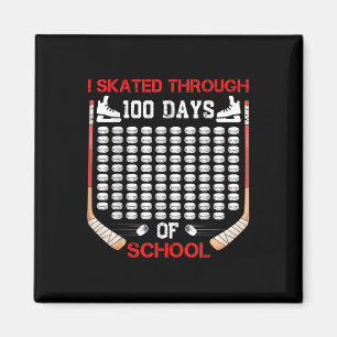 Imán Patiné A Través De 100 Días De Hockey Sobre Hielo 