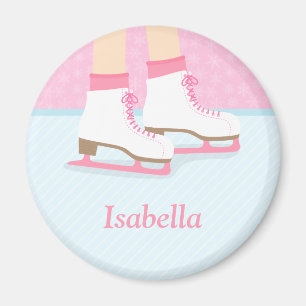 Imán Patines de hielo pista de patinaje personalizados
