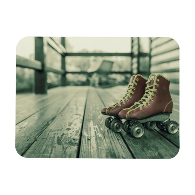 Imán Patines Retro Vintage Roller (Horizontal)
