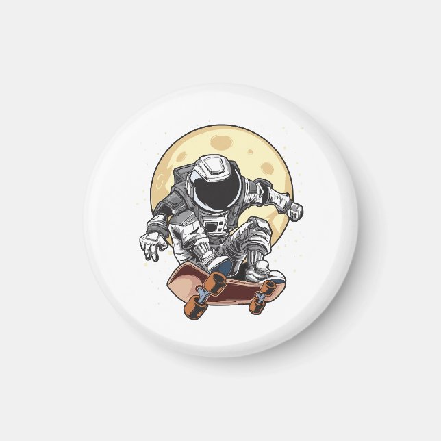 Imán Patineta Astronauta (Frente)