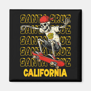 Imán Patineta esqueleto vintage santa cruz california