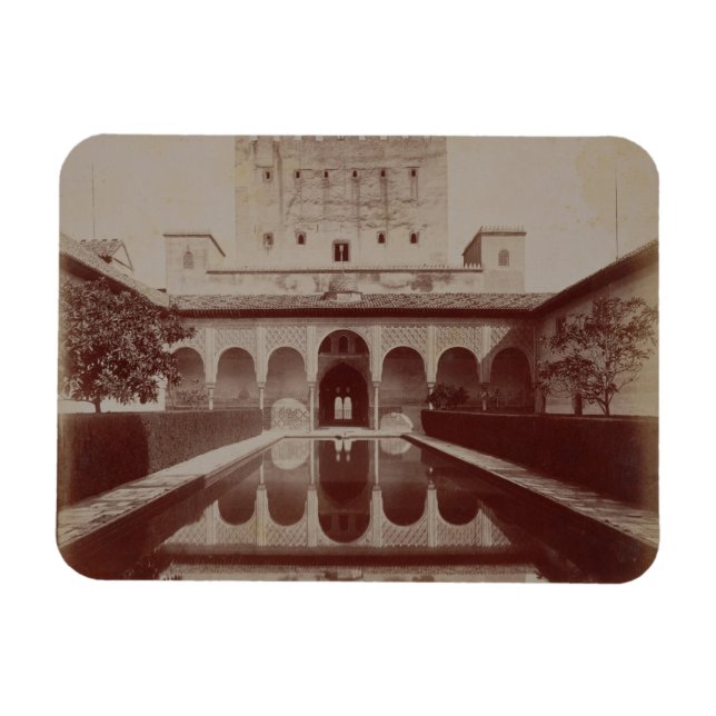Imán Patio de los Arrayanes, Alhambra, c.1875-80 (sepia (Horizontal)