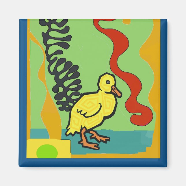 Imán Pato, Abstract DUCKY, añadir texto (Frente)