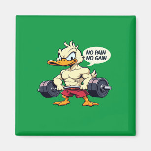 Imán Pato Buff No Dolor No Gana Gym Personalizado De En