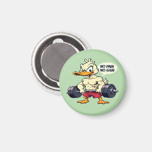 Imán Pato Buff No Dolor No Gana Gym Personalizado De En