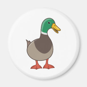 Imán Pato de dibujos animados lindo