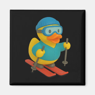 Imán Pato de goma esquiador patos de esquí Ski Ducky
