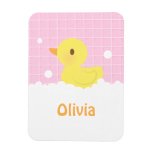 Imán Pato de goma lindo en la ducha para niñas