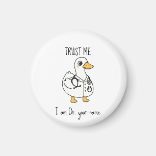 Imán Pato Doctor Personalizado