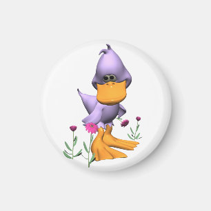 Imán Pato Personalizado malva y chiquito